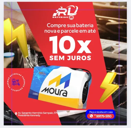 Bateria 60ah Moura para gol palio celta siena RL baterias