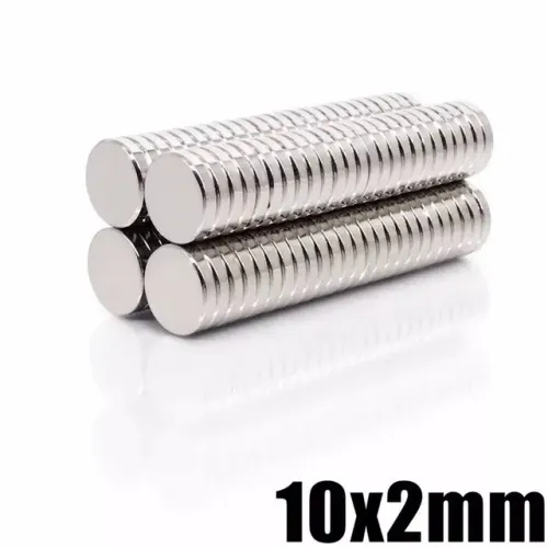 Imã neodimio 10x2mm super fortes 10 peças
