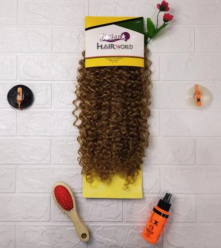 Cabelo Cacheado Organico 120g 55cm Em Tela Jixian Hair World - Cor. (18)