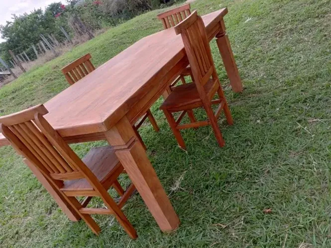 Mesa madeira de demolição Mista 2,5 X 1,0 SOMENTE a mesa