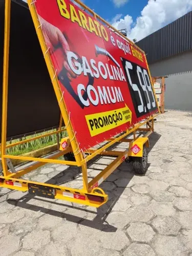 Carretinha-Reboque Outdoor-Propaganda Scx
