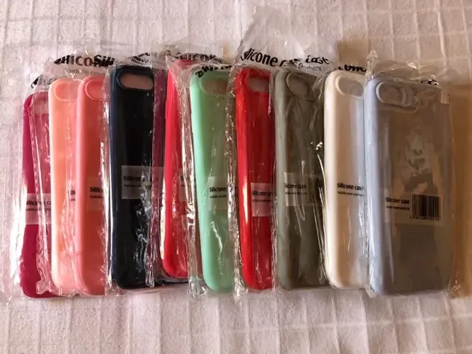 Capa para Iphone 7 8 Silicone Rosa