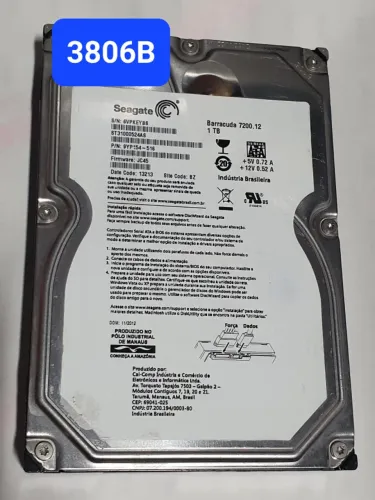 Placa 1 Tb St31000524as - Fw: Jc45 - Cod. 3806b