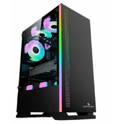Gabinete Gamer Suprema Ultimate SG17 Com Led Rgb Frontal *Sem Fan Led* - WZetta