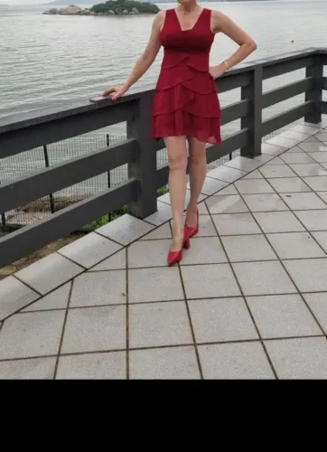 Vestido social vermelho curto 