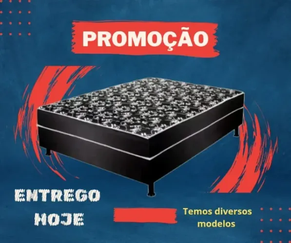 Cama Box casal Top/ Líder em Vendas/Entregamos Hoje/Tenha hoje o seu!/ Pague ao receber