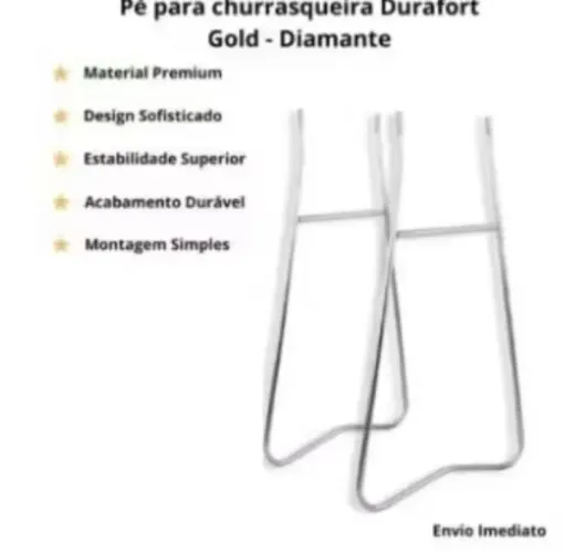 Pé de. Churrasqueira gold ou diamante