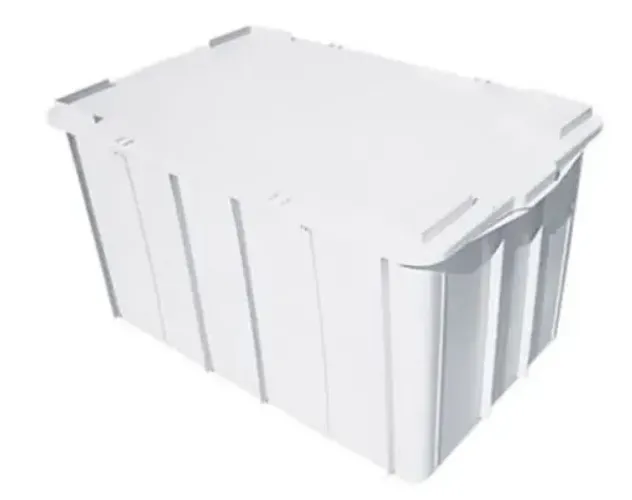 Caixa Plastica 130 Litros com Tampa Branca