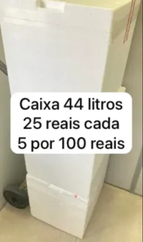 Caixa de isopor 44 litros