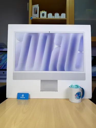 iMac M4 16/256gb silver novo loja física com nota fiscal em seu nome