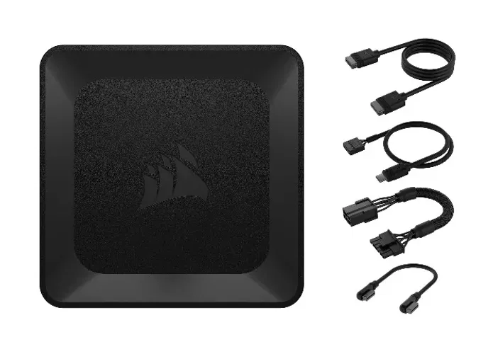 Corsair LINK HUB + Cabos 15cm, 60cm Controladora P/ Watercooler e Fan QX120 RX120 H150i