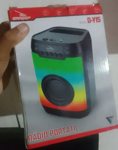 Caixa Bluetooth 10 W Entrada Microfone - Frete Grátis 