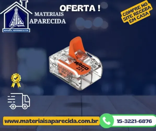 Conector Chuveiro Emenda Flow 2P 6mm Wago 612