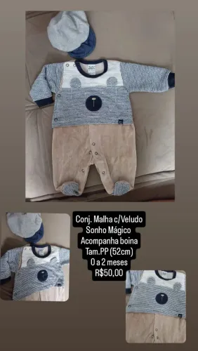 Roupa bebe menino RN a 12