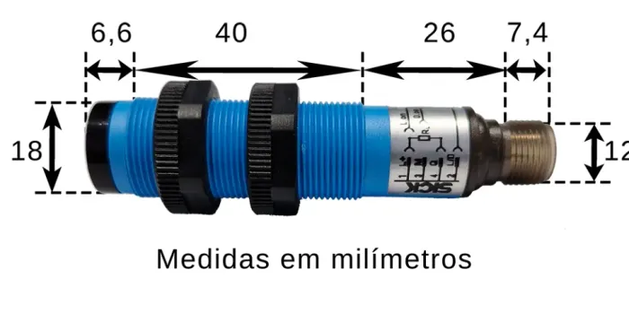 Sensor fotoelétrico VE18-4N3640