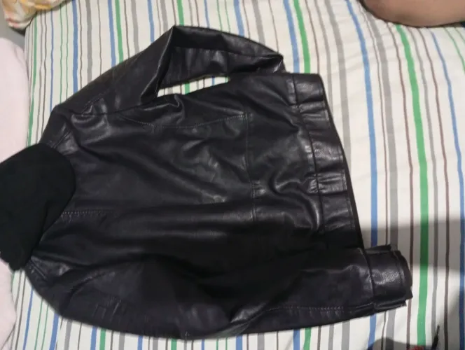 Jaqueta de Couro Masculina pra ir logo