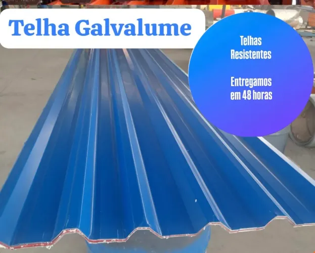Telha Galvalume Azul