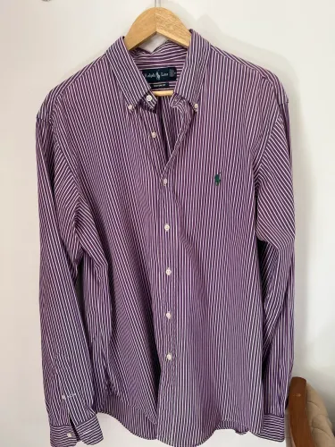 CAMISA SOCIAL MASCULINA RALPH LAUREN GG (RETIRADA EM VALPARAÍSO)