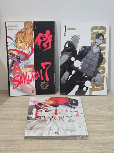 Lote Mangás Samurai 7, Platinum End e Gansgta