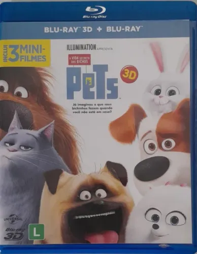 Blu-ray Pets - A Vida Secreta dos Bichos 2D/3D