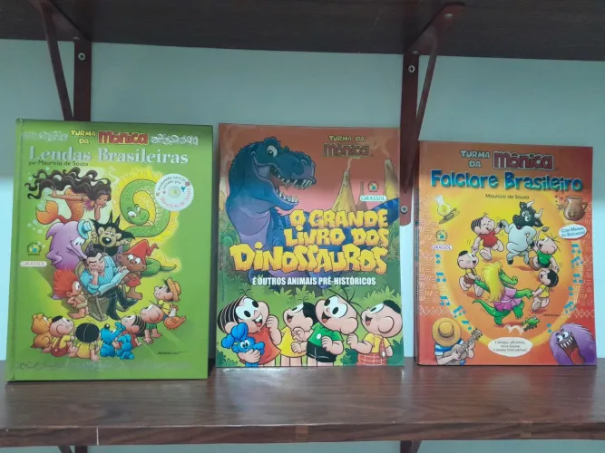 3 excelentes Livros grandes da turma da Mônica 