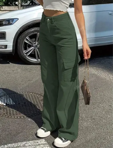 calça cargo verde militar