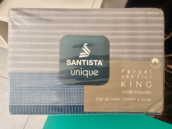 Jogo de Cama 180 fios KING Santista Novo na caixa