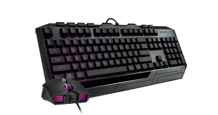 Teclado Semi Mecânico e Mouse CoolerMaster