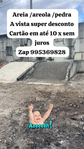 Caminhão de areia / areola / pedra / aterro 5 ou 8 metros