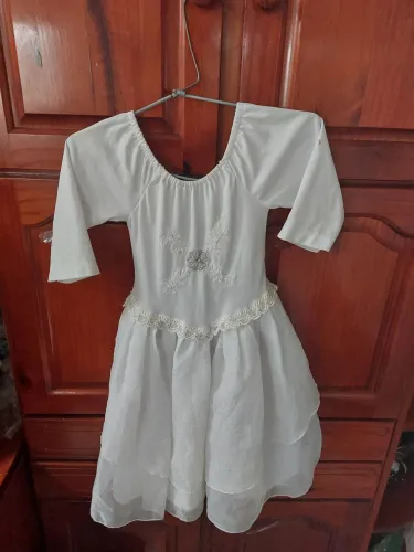 Vestido Infantil Branco - 6 anos