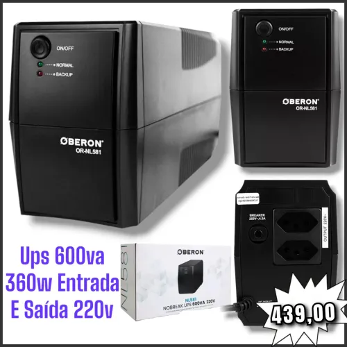  Nobreak UPS Oberon OR-NL581. 