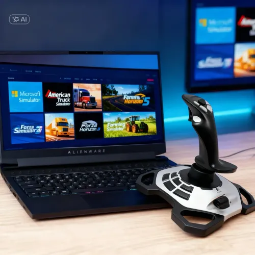 Notebook Gamer AlienWare + control USB+ Joystick Logitech + JOGOS