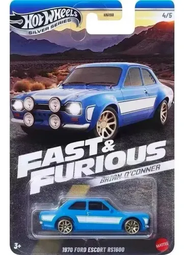 Miniatura Hot Wheels Ford Escort Velozes e Furiosos Brian O'Conner