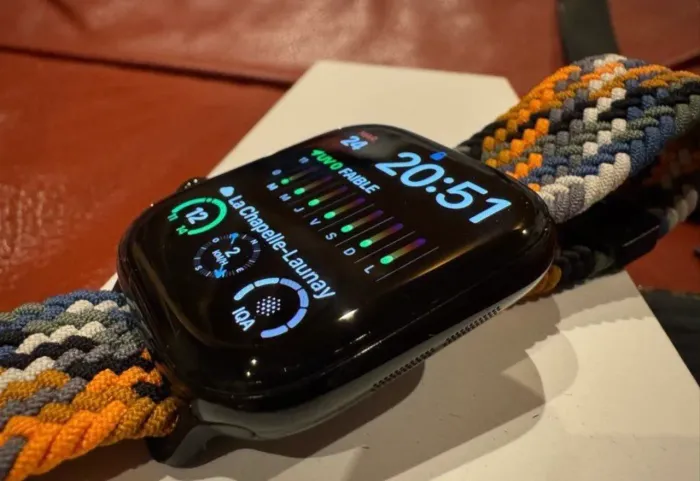 Apple Watch Series 10 gps/cellular 46mm Pulseira preta de elos magnéticos