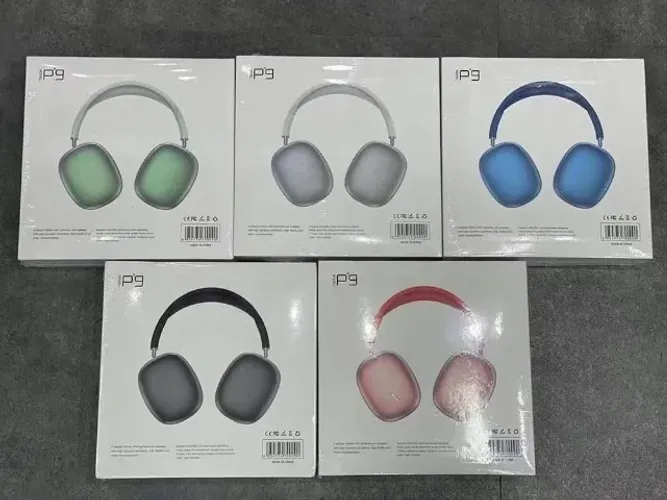 Fone De Ouvido Bluetooth Over-ear Recarregável Sem Fio P9 Air Max Com Microfone Regulável