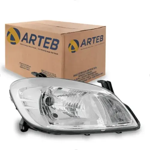 FAROL LADO ESQUERDO H4 CELTA 04/06>04/15 PRISMA 06>12 ARTEB