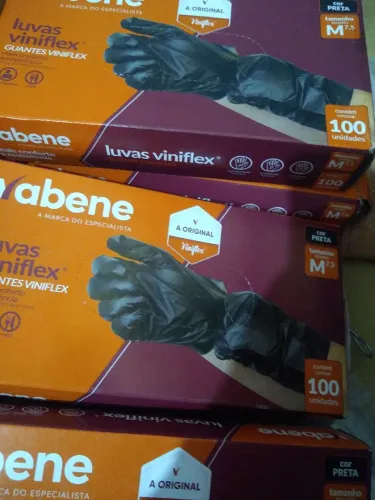 Luvas descartáveis 