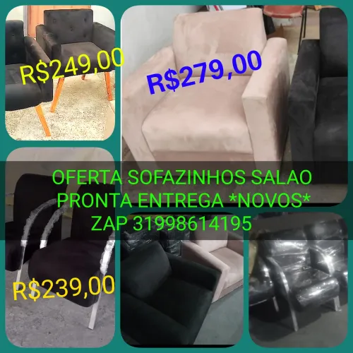 Oferta sofazinhos pra salao,manicure,etc Pronta entrega