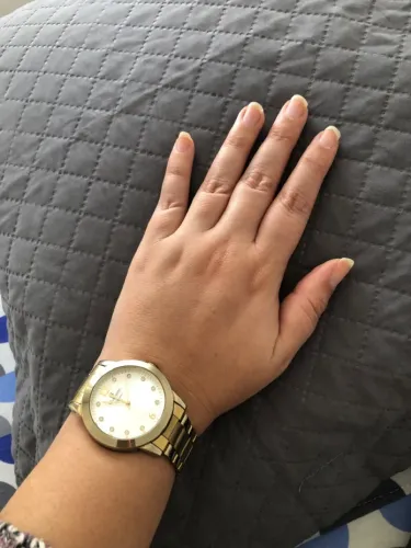 Relógio Champion Dourado com Detalhes em Strass