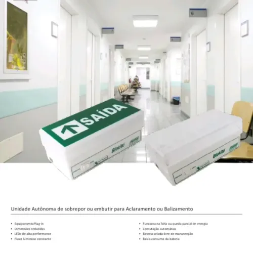 Luminária Blokito de Emergência BLK 500 Aureon