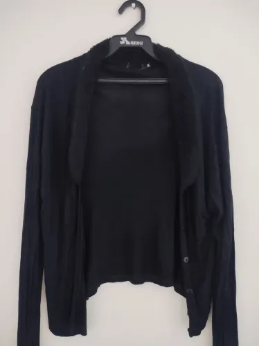 Cardigan Preto Feminino