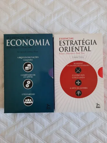 Box livros de econômia + estratégia oriental