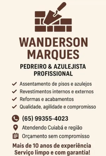 PEDREIRO & AZULEJISTA PROFISSIONAL