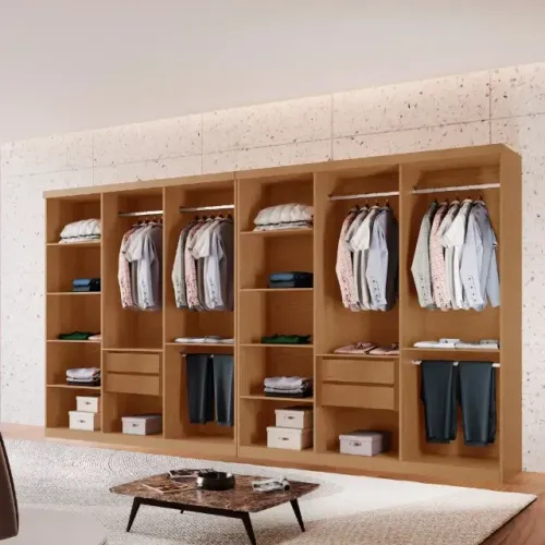 Closet Casal Grande Premium 4 Gavetas e 10 prateleiras MDF Direto da Fábrica Promoção