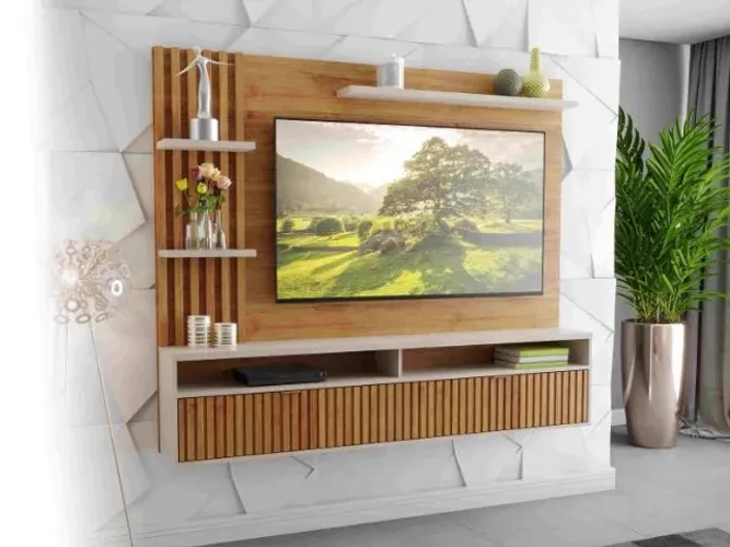 Painel Aurora Mel.Off White Viero - Entrega Rápida!