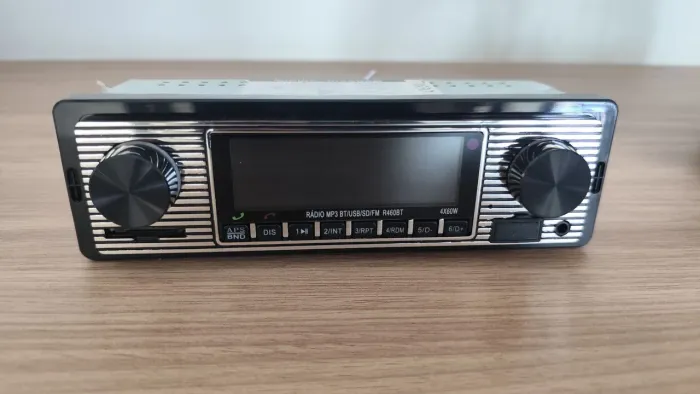 Radio Vintage Retro Automotivo Carro Usb Bluetooth Fusca