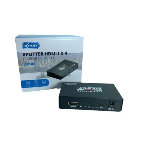 Splitter Distribuidor Hdmi 1x4 Knup