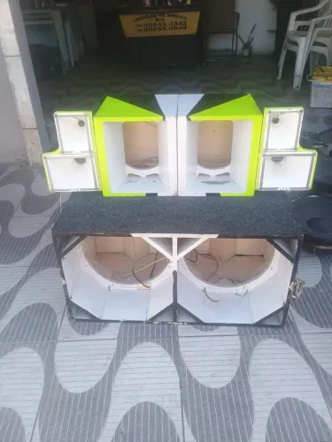Estrutura completa com LED e central com lentes