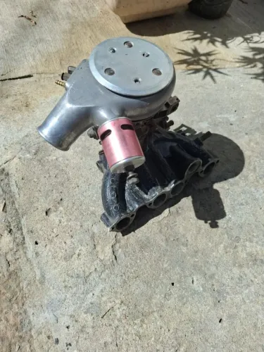 Carburador 3E motor AP acertado para turbo + coletor + mufla + válvula de alívio