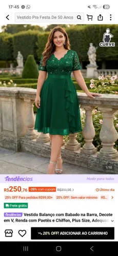 VESTIDO DE FORMATURA 4XL